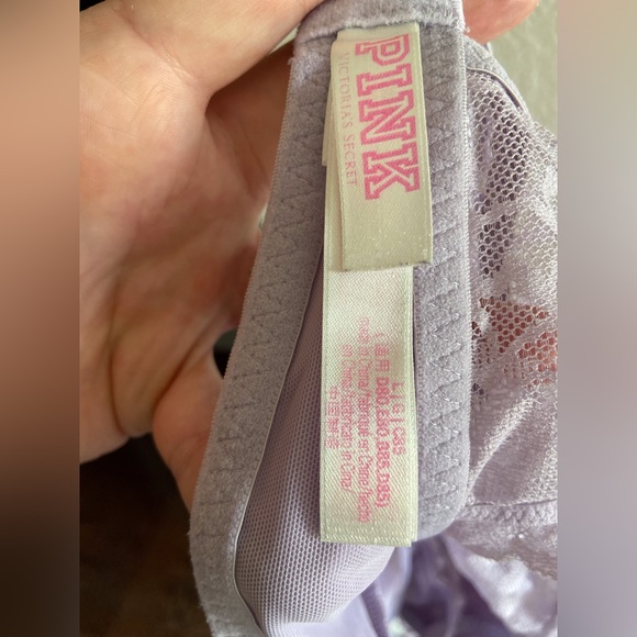Pink brand underwire bralette, sz L - Picture 2 of 5